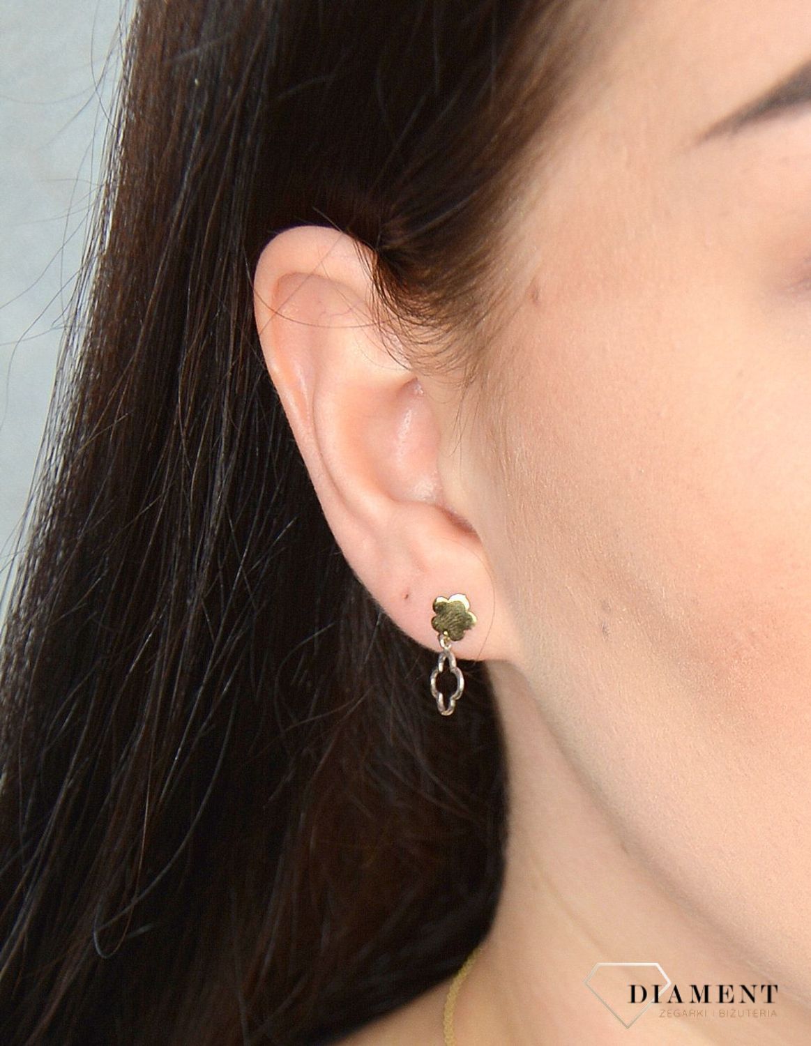 Złote kolczyki 333 kwiatki KL 7151.jpg